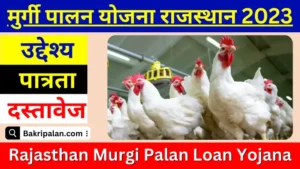 Rajasthan Murgi Palan Loan Yojana